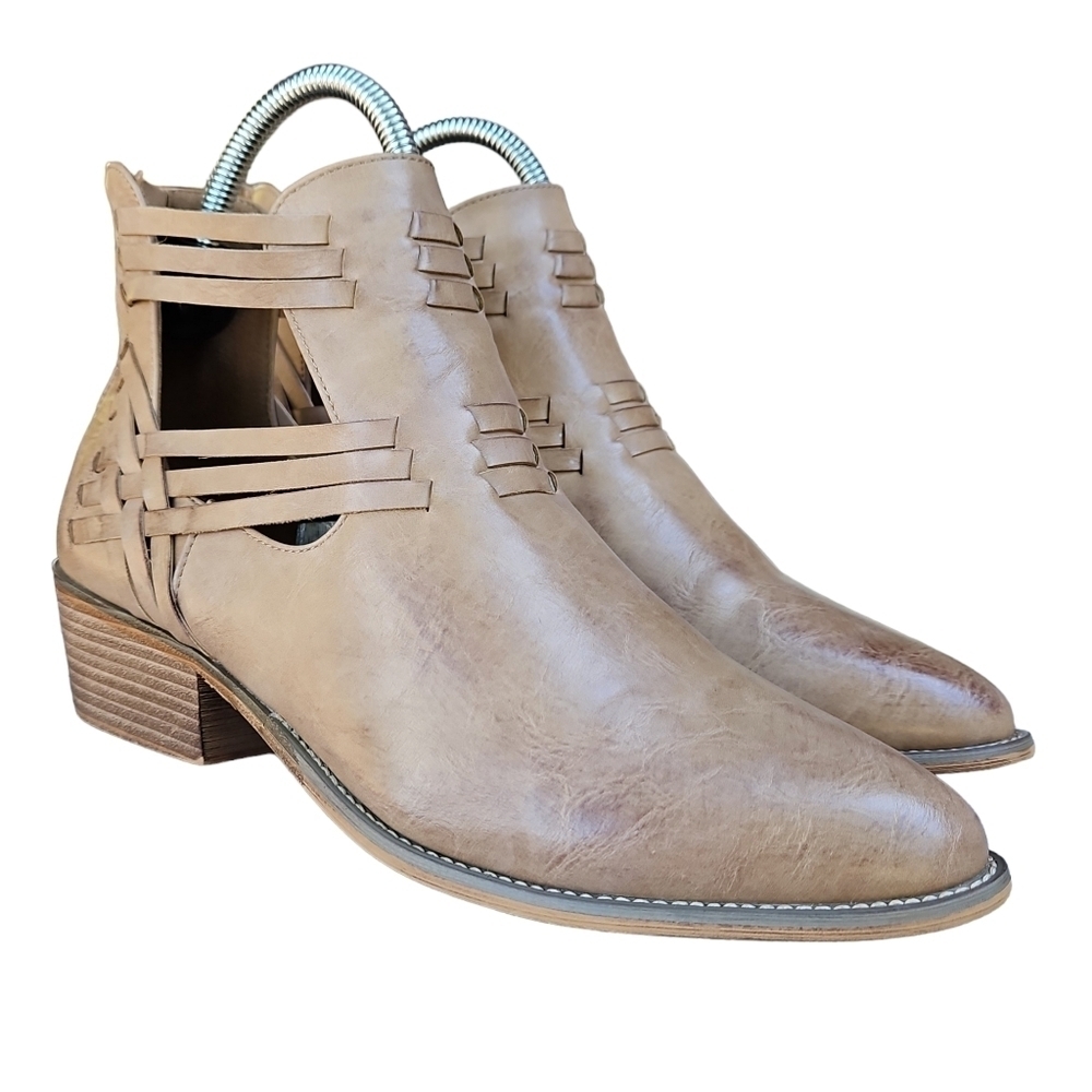 Vintage 93 Women’s Ankle Boots Sage Tan Size 10 M western - Picture 2 of 10